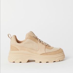 H&M beige sneakers boots